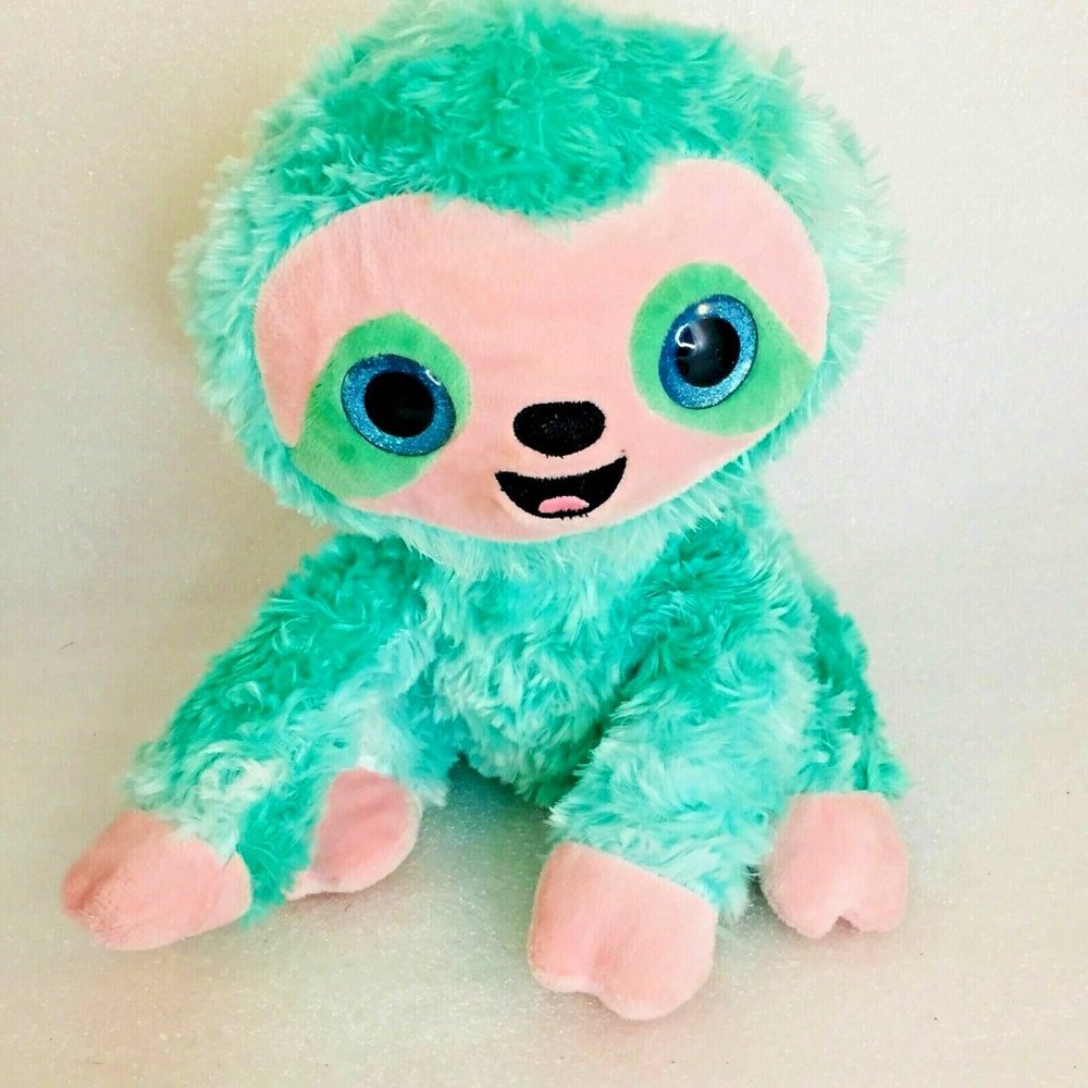 Spark Create Walmart Blue Eye Sloth Plush 9" Green Blended Stuffed Animal Toy